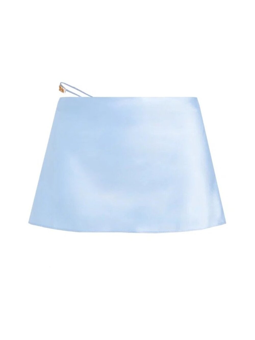 SEROYA Silk Skirt - Ice blue color - Size XXS